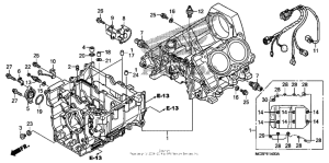 ST1300P (ABS) Картер двигателя