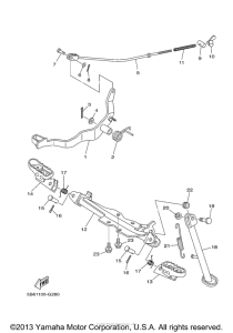 TTR110E Подножки