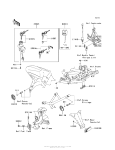 KLE650 Замок зажикания