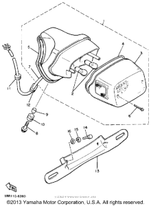 XV750WC Фонарь