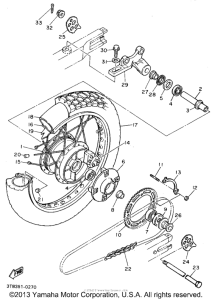 XT600EFC Переднее колесо