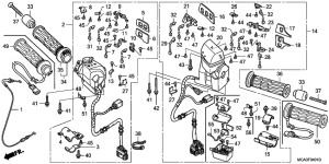 GL1800 (ABS) Рулевой переключатель