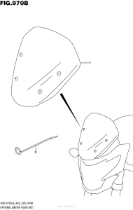 GSX-S750 (ABS) Optional (Meter Visor Set)