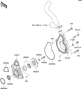ER650 Водяной насос