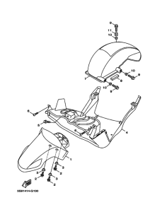 YW125Y Переднее крыло