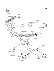 ZX400 Глушитель