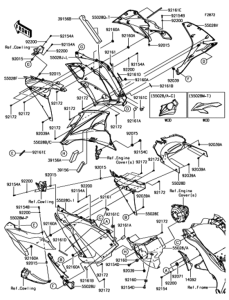 ZX1000 カウリングロアー