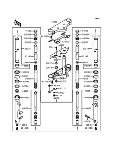 VN400 Передняя вилка