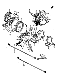 GS400 Speedometer-tachometer