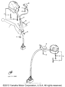 FZR1000UC Рулевые переключатели