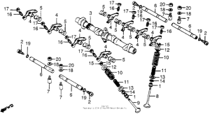 CB650 Распределительный вал и клапана