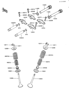 KZ1000 Клапан