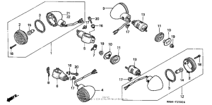 VT1100C Задний фонарь