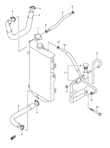 AN650 (ABS) Радиатор hose