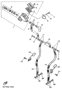 XV1100 Главный тормозной цилиндр