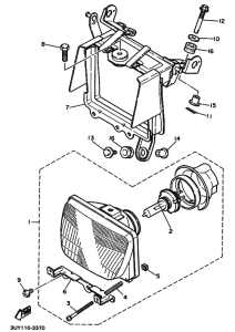 XT400E Headlight assy