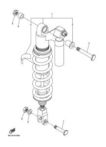 WR250X リヤサスペンシヨン