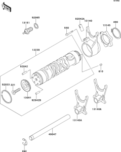 ZL600 Валы и вилки переключения передач