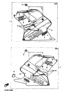 FZR1000 FZR1000G Cowling comp
