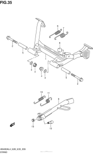 AN400Z (ABS) Подножка