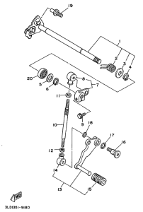 XTZ750 Вал переключения