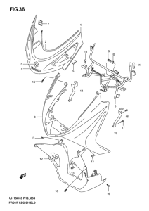 UH150 Front leg shield