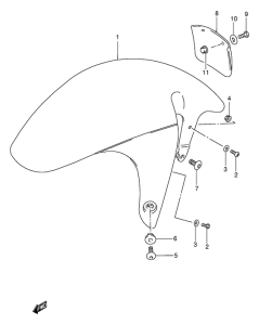 GSX-R1100 Переднее крыло