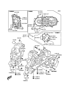 SC250 Картер двигателя