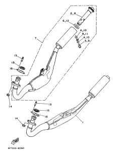 TZR250 Выхлопная система
