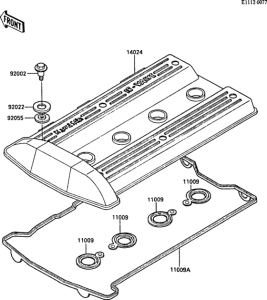 ZX1000 Крышка головки цилиндров