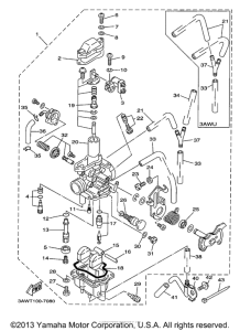 TW200L Карбюратор