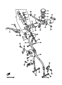 FZR1000 FZR1000F Передний тормозной цилиндр