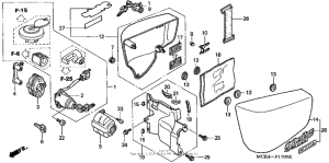 VT1100C2 Боковые обтекатели