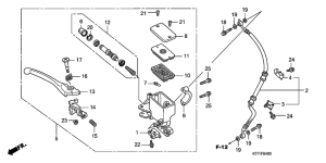 SH125D Fr. brake master cylinder