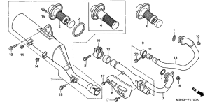 XR650R Глушитель