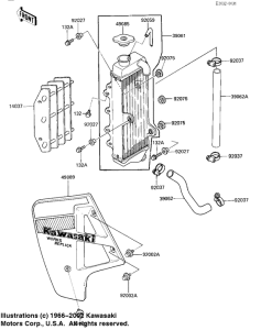 KX125 Радиатор