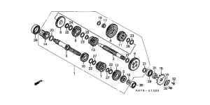 NX125 Трансмиссия