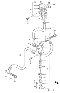 RF600 Задний тормозной цилиндр
