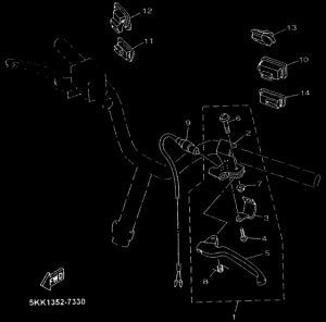 YN100 Interruptor  manillar&palanc