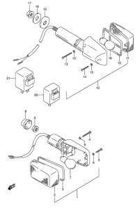 GS500 Поворотники