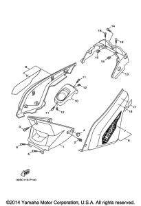 YW125 Боковые обтекатели