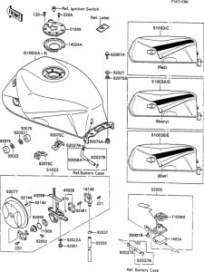ZX600 Fuel tank(1 / 2)(zx600-c2 / c3)