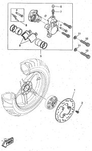 YQ50 Задний суппорт