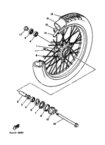 XV250 Transom + tube