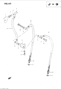 GSX500 Передние тормозные трубки