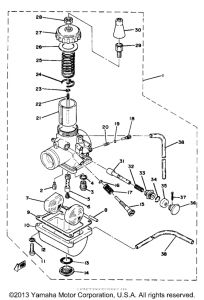 YZ80D Карбюратор