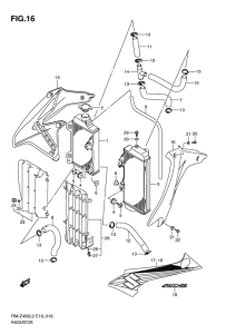 RM-Z450 Радиатор