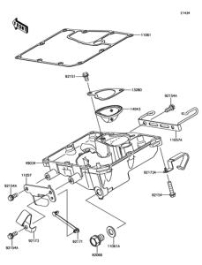 ER650 オイルパン
