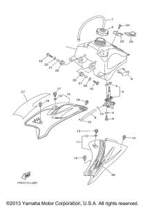 TTR50EB Топливный бак