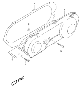 UX50 Crankcase lh cover
